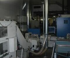 Absaug- und Entsorgungsanlage für drei Rotationsdruckmaschinen / Extraction and waste disposal system at three rotary printing machinery