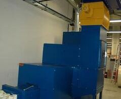 Absauganlage inkl. einer Ballenpresse für Papierabfälle / Extraction system with a baling press