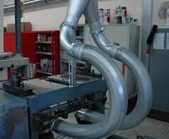 Absauganlage inkl. einer Ballenpresse für Papierabfälle / Extraction system with a baling press