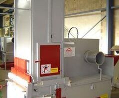 Absaug- und Entsorgungsanlage in einer Druckerei / Extraction and waste disposal system in an printing plant