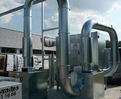 Absauganlage für Etiketten und selbstklebendes Material / Extraction system for self-adhesive label