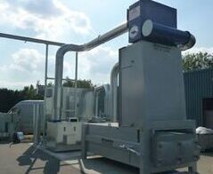 Absauganlage für Etiketten und selbstklebendes Material / Extraction system for self-adhesive label