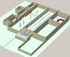 Ansauganlage in einer Druckerei / Extraction in a large printing