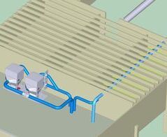 Ansauganlage in einer Druckerei / Extraction in a large printing