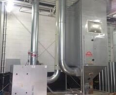 Ansauganlage in einer Druckerei / Extraction in a large printing