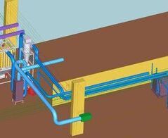Absauganlage für Endscheibenerfassung / Extraction system for end plates