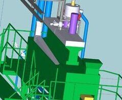 Absauganlage für Mehlstaub an einer Teigzubereitungsmaschine / Extraction system for flour dust