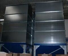 Absauganlage für Kunststoffverpackungen an zehn Tiefziehmaschinen / Extraction system for plastic packaging in 10 thermoforming machines