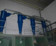 Absauganlage für Kunststoffverpackungen an zehn Tiefziehmaschinen / Extraction system for plastic packaging in 10 thermoforming machines