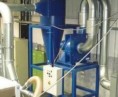 Absauganlage für Messingspäne / Extraction system for brass chips