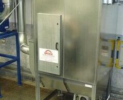 Absauganlage für Messingspäne / Extraction system for brass chips