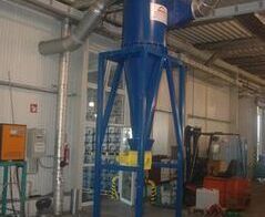 Absauganlage für Kupferspäne / Extraction system for copper chips