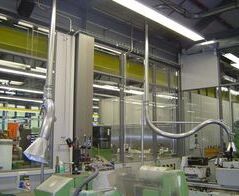 Metallabsauganlage im Werkzeugbau / Metal extraction system in tool making