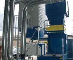 Extraction and waste disposal system for plastic chips