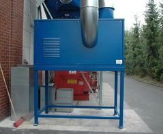 Extraction system for plastic chips