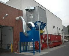 Extraction system for plastic chips