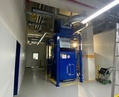 Suction and disposal system for display films