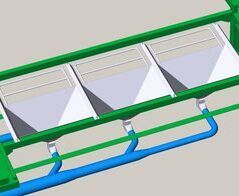 Extraction system for flour dust