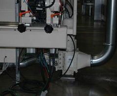 Extraction system for film edge strips