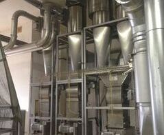 Extraction system for bread and toast end plates on cutting machines