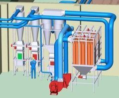 Extraction system for bread and toast end plates on cutting machines
