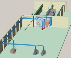 Extraction system for bread and toast end plates on cutting machines