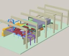 Extraction system for end plates on slicer and bread rolls with separate vacuum system