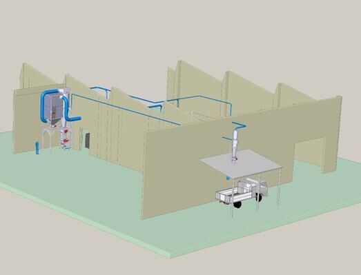 Extraction of peeling machines for the mutual separation of the white rectangular loaves of bread crust