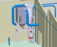 Extraction of peeling machines for the mutual separation of the white rectangular loaves of bread crust