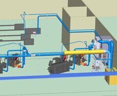 Extraction for 6 slicer (bread slicers) with recycling system