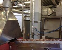 Extraction system for a blanching plant