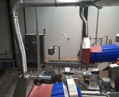 Extraction in a chip factory to 2 spice drums