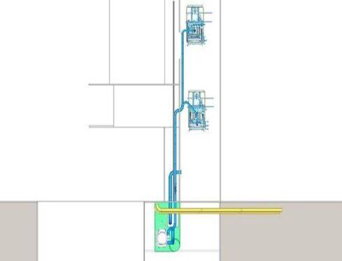 Extraction for 2 longitudinal section lines for rolls and bread