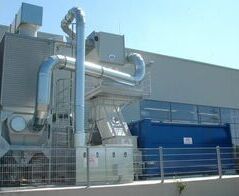 Suction and disposal system to a punching machine for cardboard