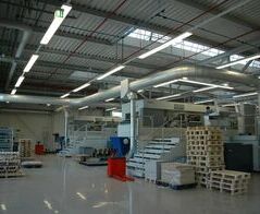 Suction and disposal system to a punching machine for cardboard