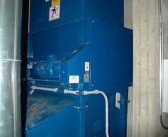 Extraction and disposal facility for cartons with cardboard shredder