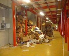 Cardboard waste disposal facility