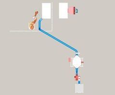 Extraction system for foil liners in photovoltaics production